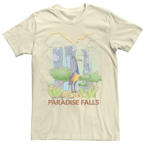 �f�B�Y�j�[ �s�N�T�[ ���f�B�[�X �g�b�v�X T�V���c Disney / Pixar's Up Men's Paradise Falls Water Color Sketch Tee Natural