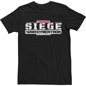 �A�j���L�����N�^�[ ���f�B�[�X �g�b�v�X T�V���c ���S Licensed Character Men's Transformer Siege Cybertron Logo Airbrush Tee Black �u���b�N
