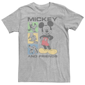 �f�B�Y�j�[ ���f�B�[�X �g�b�v�X T�V���c �g�[�� Big & Tall Disney Mickey Box Seats Tee Athletic Heather �w�U�[