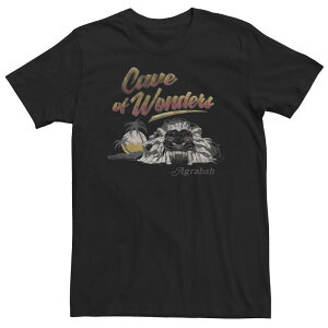�f�B�Y�j�[ ���f�B�[�X �g�b�v�X T�V���c �g�[�� �L���b�v �P�[�v Big & Tall Disney Aladdin Live Action Cave Of Wonders Landscape Tee Black �u���b�N