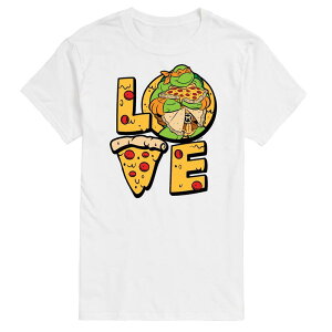 �A�j���L�����N�^�[ ���f�B�[�X �g�b�v�X T�V���c �g�[�� Licensed Character Big & Tall Teenage Mutant Ninja Turtles Love Tee White �z���C�g