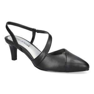 �C�[�W�[�X�g���[�g ���f�B�[�X �V���[�Y �p���v�X �A�V�����g���[ Easy Street Emerald Asymmetrical Women'slingback Pumps Black �u���b�N
