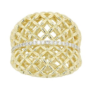 Aufbh fB[X ANZT[ O Unbranded 14k Yellow Gold Plated Concave Filigree Wire Dome-Shaped Adjustable Ringold Tone S[h