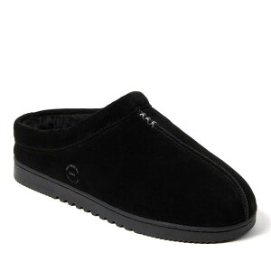 fBAtH[Y Y V[Y T_ XG[h Dearfoams Dean Men'suede Clog Slippers Black ubN