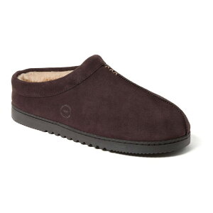 yz fBAtH[Y Y T_ V[Y Dearfoams Dean Men's Suede Clog Slippers Coffee
