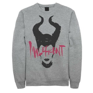 �f�B�Y�j�[ ���f�B�[�X �g�b�v�X T�V���c �t���[�X Men's Disney's Live Action Maleficent Paint Droportrait Fleece Athletic Heather �w�U�[