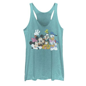 �f�B�Y�j�[ ���f�B�[�X �g�b�v�X T�V���c Disney's Mickey Mouse Juniors' Classicharacters Tank Top Tahiti Blue �u���[