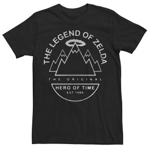 �A�j���L�����N�^�[ ���f�B�[�X �g�b�v�X T�V���c Licensed Character Men's Nintendo The Legend Of Zelda The Original Herof Time Tee Black �u���b�N