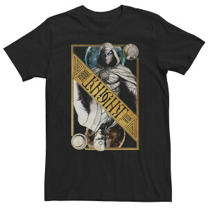 �A�j���L�����N�^�[ ���f�B�[�X �g�b�v�X T�V���c �g�[�� Licensed Character Big & Tall Marvel Moon Knight Dual Card Tee Black �u���b�N