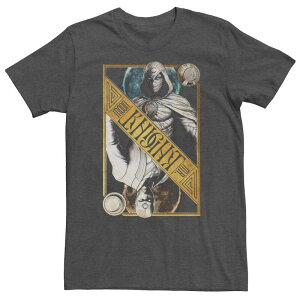 �A�j���L�����N�^�[ ���f�B�[�X �g�b�v�X T�V���c �g�[�� Licensed Character Big & Tall Marvel Moon Knight Dual Card Tee Charcoal Heather �`���R�[��