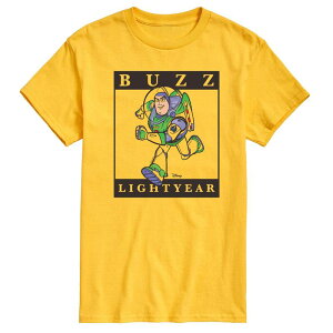 �f�B�Y�j�[ �s�N�T�[ ���f�B�[�X �g�b�v�X T�V���c �O���t�B�b�N Disney / Pixar's Toy Story 4 Men's Buzz Graphic Tee Yellow �C�G���[