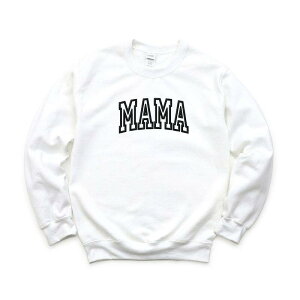 Simply Sage Market ���f�B�[�X �g�b�v�X T�V���c �X�E�F�b�g �h�J Simply Sage Market Embroidered Mama Sweatshirt White �z���C�g