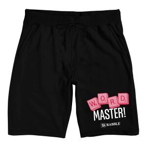 �A�j���L�����N�^�[ ���f�B�[�X �A���_�[�E�F�A �i�C�g�E�F�A �V���[�g�p���c Licensed Character Men'scrabble Word Master Pajama Shorts Black �u���b�N