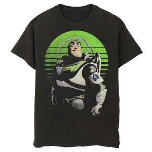 �f�B�Y�j�[ �s�N�T�[ ���f�B�[�X �g�b�v�X T�V���c Disney / Pixar's Toy Story Buzz Lightyear Men'sight On Stars Tee Black �u���b�N