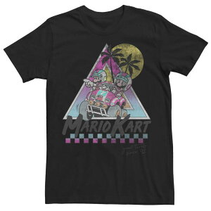 �A�j���L�����N�^�[ ���f�B�[�X �g�b�v�X T�V���c ���B���e�[�W Licensed Character Men's Mario Kart Mario And Luigi Good Time Since 92 Vintage Tee Black �u���b�N