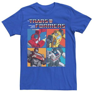 �A�j���L�����N�^�[ ���f�B�[�X �g�b�v�X T�V���c Licensed Character Men's Transformers Autobots Box Up Tee Royal