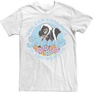 �f�B�Y�j�[ ���f�B�[�X �g�b�v�X T�V���c Disney's Bambi You Can Call Me A Flower If You Wanto Men's Tee White �z���C�g