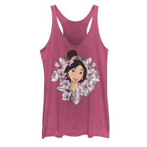 �f�B�Y�j�[ ���f�B�[�X �g�b�v�X T�V���c Juniors' Disney Mulan Flower Framed Portraitank Topink Heather �w�U�[