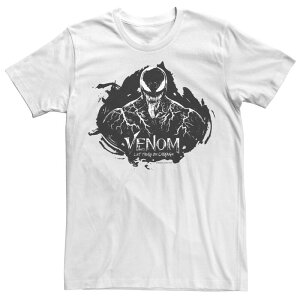 �}�[�x�� ���f�B�[�X �g�b�v�X T�V���c �g�[�� Big & Tall Marvel Venom: Lethere Be Carnage Dark Circle Tee White �z���C�g