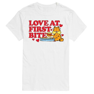 �A�j���L�����N�^�[ ���f�B�[�X �g�b�v�X T�V���c Licensed Character Men's Garfield Love At First Bitee White �z���C�g