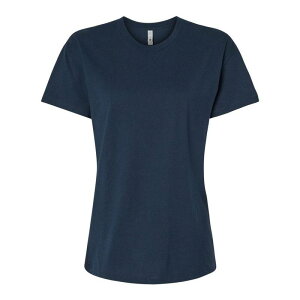 �t���\ ���f�B�[�X �g�b�v�X T�V���c �R�b�g�� Floso Next Level Women ´ s Cotton Relaxed T-shirt Midnight Navy �l�C�r�[