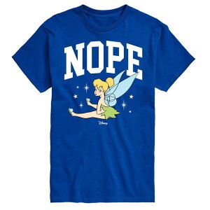 �f�B�Y�j�[ ���f�B�[�X �g�b�v�X T�V���c �g�[�� �O���t�B�b�N Disney's Tinker Bell Big & Tall Nope Graphic Tee Blue �u���[