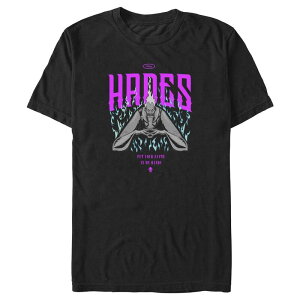 �f�B�Y�j�[ ���f�B�[�X �g�b�v�X T�V���c �g�[�� �O���t�B�b�N Disney's Villains Hades Poster Big & Tall Graphic Tee Black �u���b�N