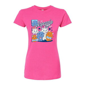 �f�B�Y�j�[ ���f�B�[�X �g�b�v�X T�V���c Disney's The Aristocats Juniors' Arpeggio Tour Fitted Tee No Color