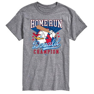 �f�B�Y�j�[ ���f�B�[�X �g�b�v�X T�V���c �g�[�� �O���t�B�b�N Big & Tall Disney's Donalduck Home Run Champion Graphic Tee Athletic Heather �w�U�[