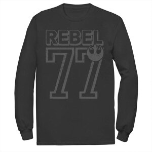 �A�j���L�����N�^�[ ���f�B�[�X �g�b�v�X T�V���c �O���t�B�b�N Licensed Character Men'star Wars Rebel 77 Graphic Tee Black �u���b�N
