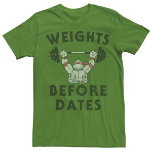 �A�j���L�����N�^�[ ���f�B�[�X �g�b�v�X T�V���c Licensed Character Men's Ninja Turtles Raphael Weights Before Dateshort Sleeve Tee Kelly