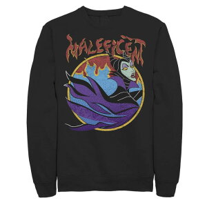 �f�B�Y�j�[ ���f�B�[�X �g�b�v�X T�V���c ���B���e�[�W �X�E�F�b�g Disney'sleeping Beauty Maleficent Men's Vintage Flame Portrait Sweatshirt Black �u���b�N