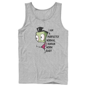 �j�R���f�I�� ���f�B�[�X �g�b�v�X T�V���c ���S �O���t�B�b�N Men's Nickelodeon Invader Zim And Gir Watercolor Portrait Logo Graphic Tank Top Athletic Heather �w�U�[