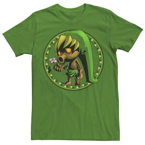 �A�j���L�����N�^�[ ���f�B�[�X �g�b�v�X T�V���c Licensed Character Men's The Legend Of Zelda Deku Mask Link Tee Kelly