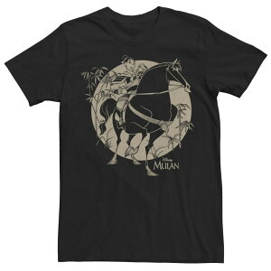 �f�B�Y�j�[ ���f�B�[�X �g�b�v�X T�V���c Disney's Mulan Khan Men's Portraitee Black �u���b�N