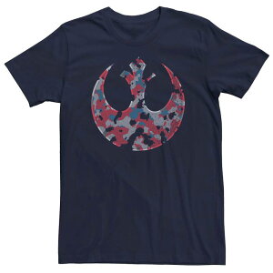 �X�^�[ �E�H�[�Y ���f�B�[�X �g�b�v�X T�V���c ���S Men'star Wars Camo Rebel Crest Logo Tee Navy �l�C�r�[