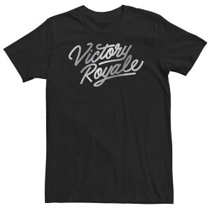 �A�j���L�����N�^�[ ���f�B�[�X �g�b�v�X T�V���c �g�[�� ���S Licensed Character Big & Tall Fortnite Victory Royale Golden Logo Tee Black �u���b�N
