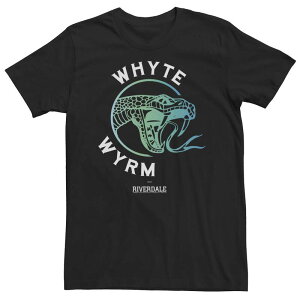 �A�j���L�����N�^�[ ���f�B�[�X �g�b�v�X T�V���c �g�[�� Licensed Character Big & Tall Riverdale Whyte Wyrm Snake Tee Black �u���b�N