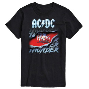 �A�j���L�����N�^�[ ���f�B�[�X �g�b�v�X T�V���c �g�[�� Licensed Character Big & Tall ACDC Thunderepeated Tee Black �u���b�N