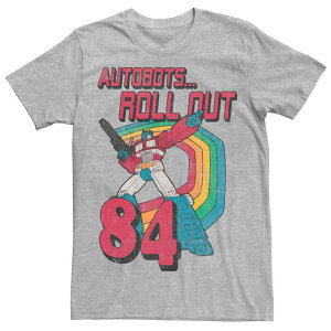 �A�j���L�����N�^�[ ���f�B�[�X �g�b�v�X T�V���c Licensed Character Men's Transformers Autobots Roll Out 84 Retro Tee Athletic Heather �w�U�[