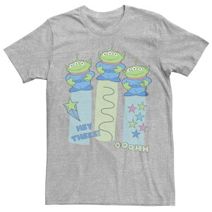 �f�B�Y�j�[ �s�N�T�[ ���f�B�[�X �g�b�v�X T�V���c �O���t�B�b�N Disney / Pixar's Toy Story Men's Three Aliens Graphic Tee Athletic Heather �w�U�[