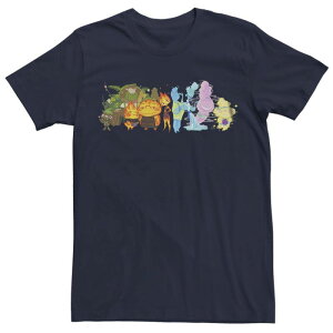 �f�B�Y�j�[ �s�N�T�[ ���f�B�[�X �g�b�v�X T�V���c �O���t�B�b�N Disney / Pixar's Elemental Men's Characters Grouphoto Graphic Tee Navy �l�C�r�[