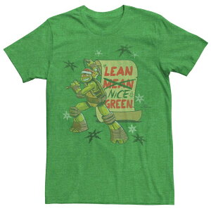 �A�j���L�����N�^�[ ���f�B�[�X �g�b�v�X T�V���c �O���t�B�b�N Licensed Character Men's Teenage Mutant Ninja Turtles Michelangelo Leanice Green Graphic Tee Kelly Heather �w�U�[