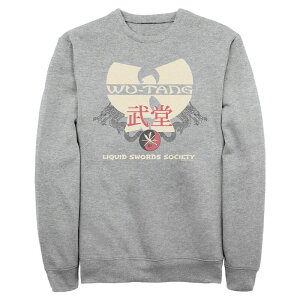 �A�j���L�����N�^�[ ���f�B�[�X �g�b�v�X T�V���c �t���[�X Licensed Character Men's Wu-Tang Liquid Swordsociety Long Sleeve Fleece Athletic Heather �w�U�[