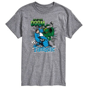 �}�[�x�� ���f�B�[�X �g�b�v�X T�V���c �O���t�B�b�N Men's Marvel Doctor Doom Vs Mr. Fantastic Graphic Tee Athletic Heather �w�U�[