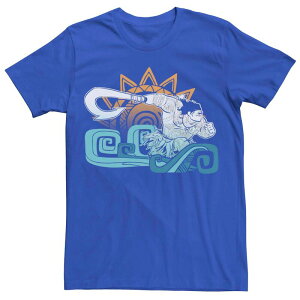 �f�B�Y�j�[ ���f�B�[�X �g�b�v�X T�V���c Disney's Moana Maui Men's Geometric Pattern Portraitee Royal