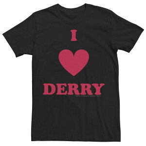 �A�j���L�����N�^�[ ���f�B�[�X �g�b�v�X T�V���c Licensed Character Men's IT Chapter 2 I Heart Derry Tee Black �u���b�N
