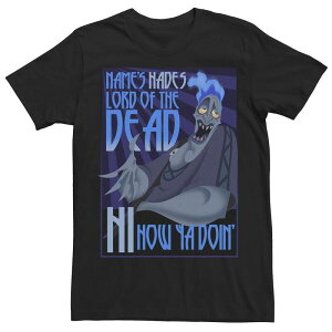 �f�B�Y�j�[ ���f�B�[�X �g�b�v�X T�V���c Men's Disney's Hercules The Name's Hades Quotee Black �u���b�N