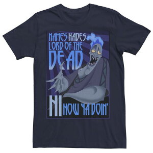 �f�B�Y�j�[ ���f�B�[�X �g�b�v�X T�V���c Men's Disney's Hercules The Name's Hades Quotee Navy �l�C�r�[