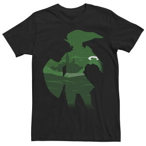 �A�j���L�����N�^�[ ���f�B�[�X �g�b�v�X T�V���c Licensed Character Men's Zelda Link Silhouette Fill Tee Black �u���b�N